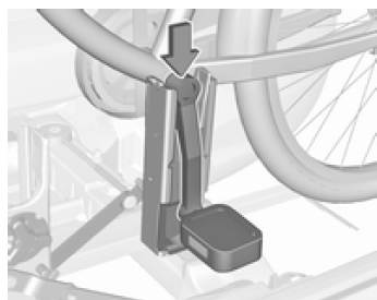 Fahrrad am Heckträgersystem befestigen